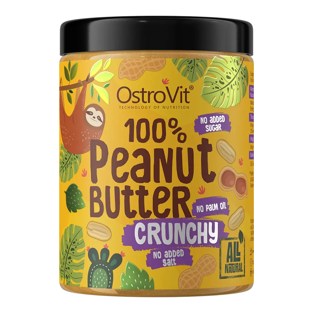 OstroVit Peanut Butter 100% Crunchy 1000 g GO GET FIT