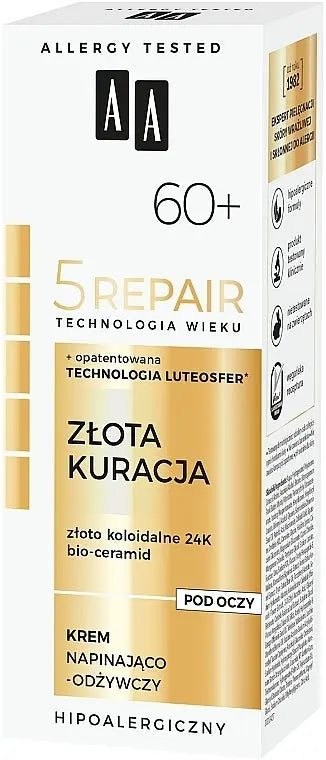 compare product AA Age Technology 5 Repair 60+ Gold Treatment pinguldav ja toitev silmakreem 15 ml