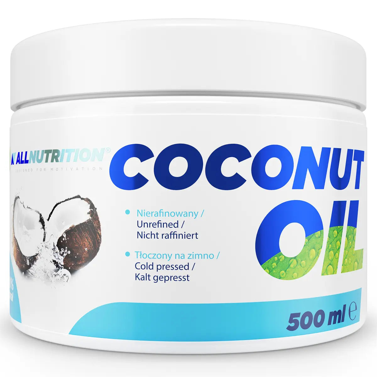 ALLNUTRITION COCONUT OIL UNREFINED 500 ml ALLNUTRITION
