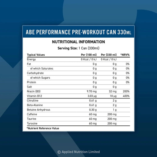 Applied Nutrition ABE Energy & Performance 330 ml Applied Nutrition