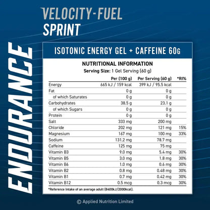 Applied Nutrition Endurance Sprint Gel With Caffeine - 60 ml Applied Nutrition