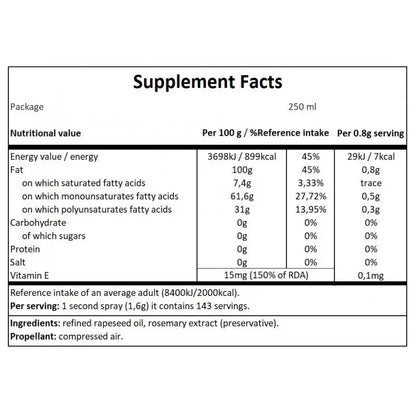 CHEAT MEAL COOKING SPRAY 250 ML - CANOLA OIL CHEAT MEAL