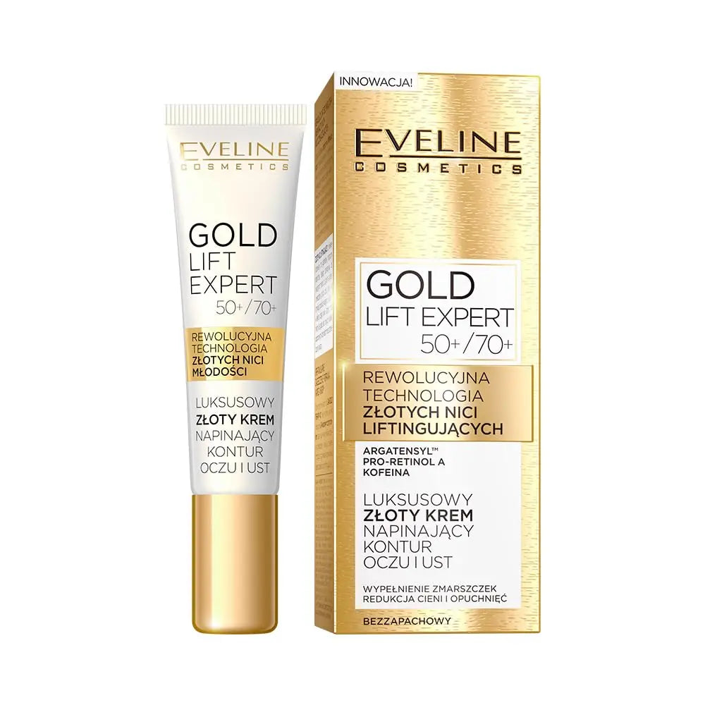 Eveline Gold Lift Expert 50+/70+ Luxury Firming Eye & Lip Contour Cream 15 ml Eveline