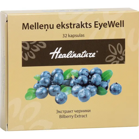 HEALINATURE Bilberry ekstrakts Eyewell 32 caps Unifarma Herbals