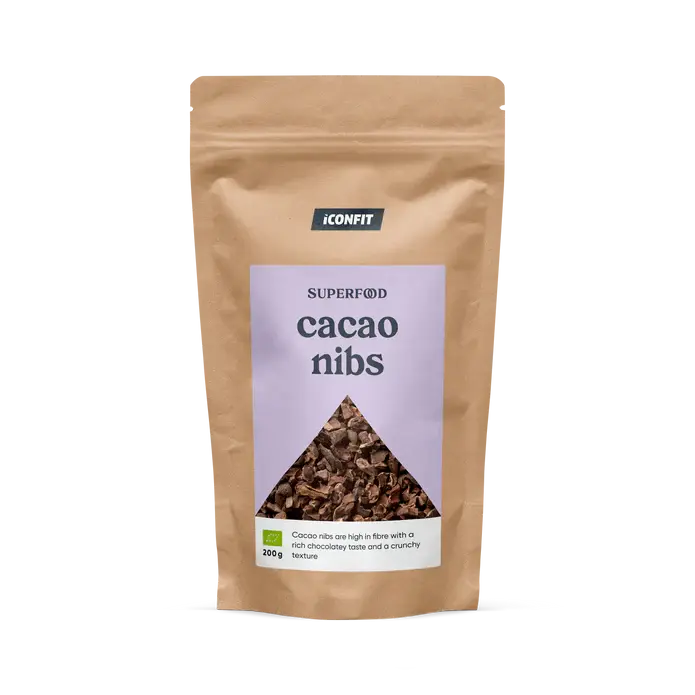 ICONFIT Superfoods Organic Raw Cacao Nibs 200g ICONFIT