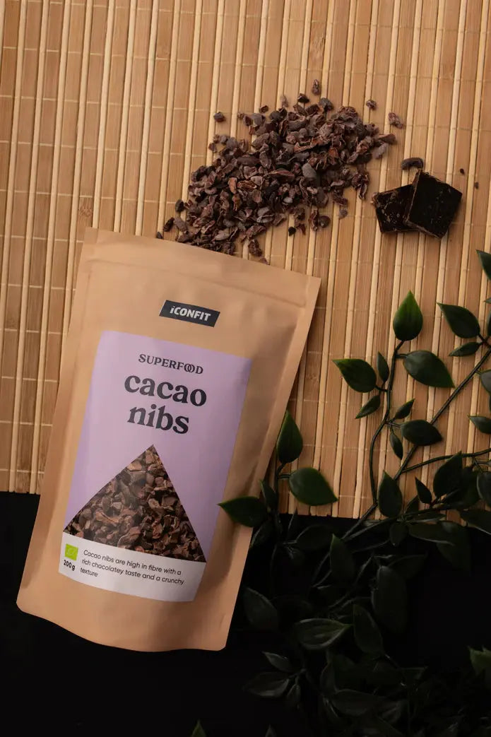 ICONFIT Superfoods Organic Raw Cacao Nibs 200g ICONFIT