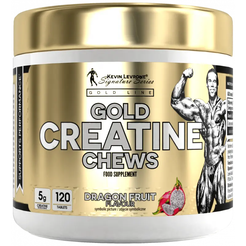 KEVIN LEVRONE Levrone GOLD Creatine Chews 120 tabs Dragon Fruit Kevin Levrone