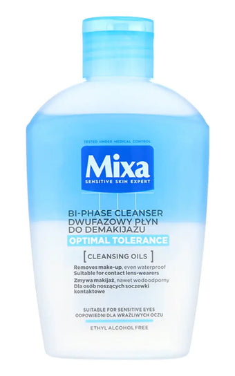 compare product Mixa Optimal Tolerance kahefaasiline silmameigieemaldaja 125 ml