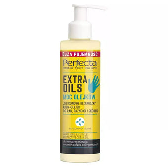 compare product PERFECTA Extra Oils kreem-õli kätele, küüntele ja küünenahkadele - silikoonkindad - 195 ml
