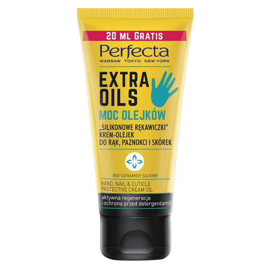 PERFECTA Extra Oils Cream-Oil for Hands, Nails and Cuticles - Silicone Gloves - 80 ml PERFECTA