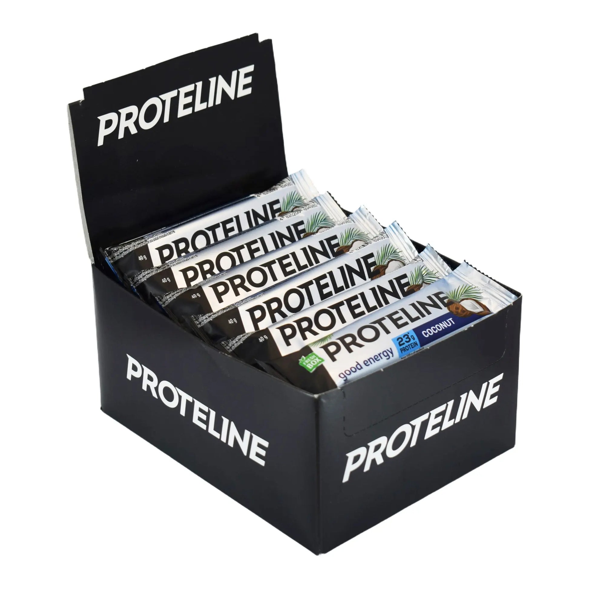 PROTELINE - Protein bar with coconut glazed with confectionery glaze (40g) PROTELINE