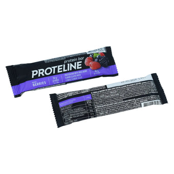 compare product PROTELINE - Protein bar with wild berry flavor glazed with confectionery glaze (40g)