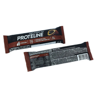 compare product PROTELINE - Протеиновый батончик с какао, глазированный кондитерской глазурью (80 г)