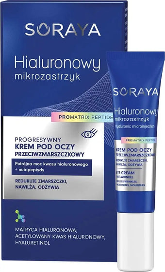 compare product SORAYA Hyaluronic Micro-Injection progressiivne kortsudevastane silmakreem 15 ml
