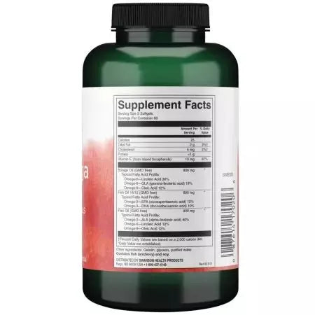 SWANSON EFA BORAGE OIL 1000 MG 60 softgels SWANSON