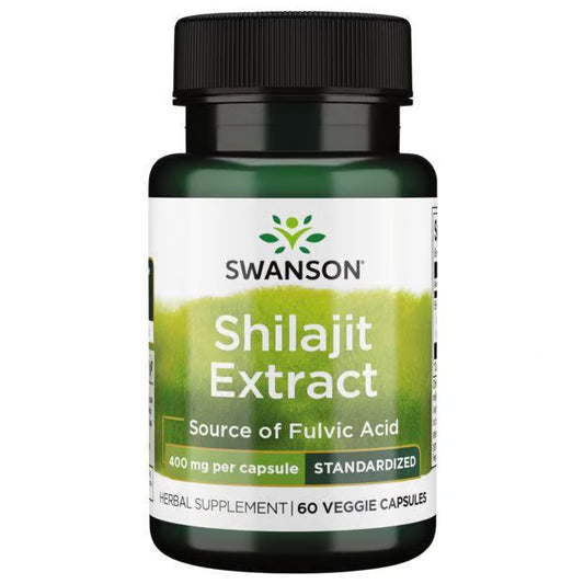 SWANSON HRB SHILAJIT EXTRACT 400MG 60 veg caps GO GET FIT