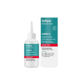 compare product TOŁPA Dermo Face Sebio+ 3 hapet koorimine AHA + LHA + PHA 15% – 50 ml