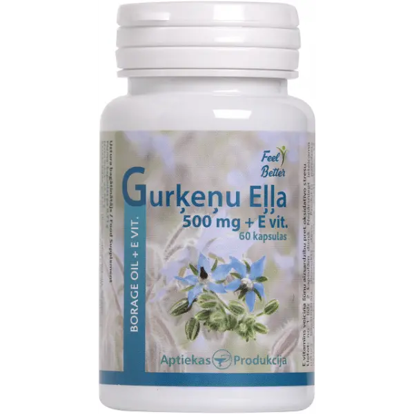 Unifarma Herbals Borage Oil 500 mg  60 caps Unifarma Herbals
