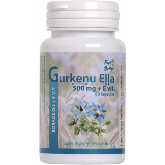 Unifarma Herbals Borage Oil 500 mg  60 caps Unifarma Herbals