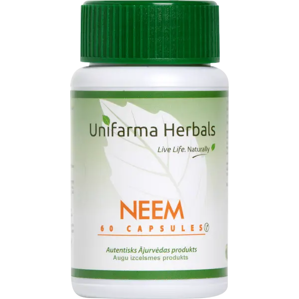 Unifarma Herbals Neem 60 veg_caps Unifarma Herbals