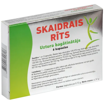 compare product Unifarma Herbals Skaidrais Rits 6 vega caps